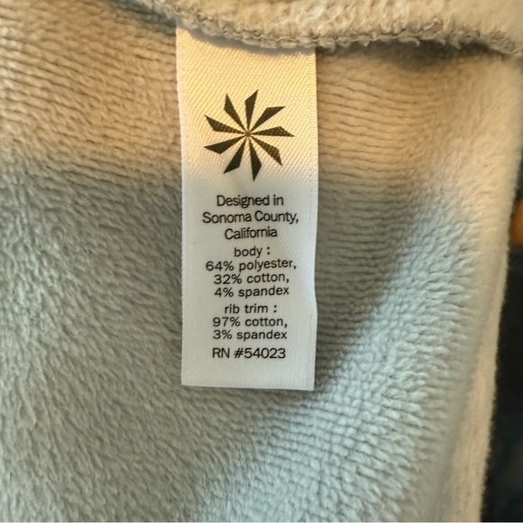 Athleta Light Gray Long Sweatshirt Cardigan, Size S - Picture 8 of 8